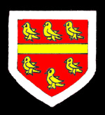 The arms of the Beauchamp family, Lords Saint-Amand